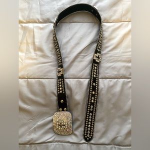 Women’s Nocona Genuine Leather Rhinestone Western Belt